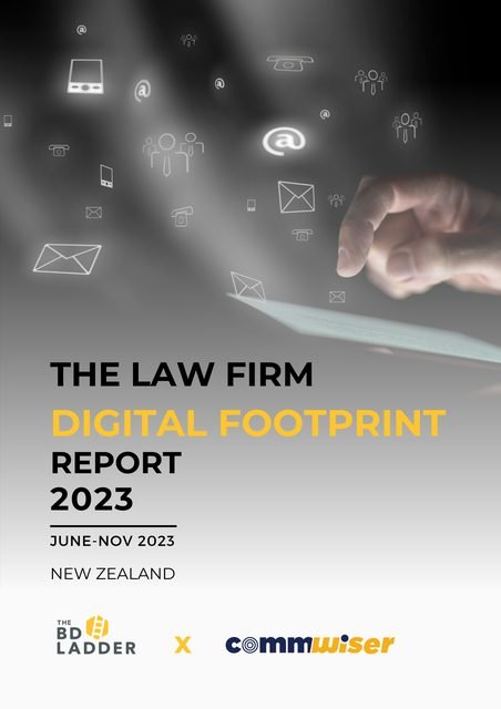 Cover of The Law Firm Digital Footprint Report 2023, New Zealand edition